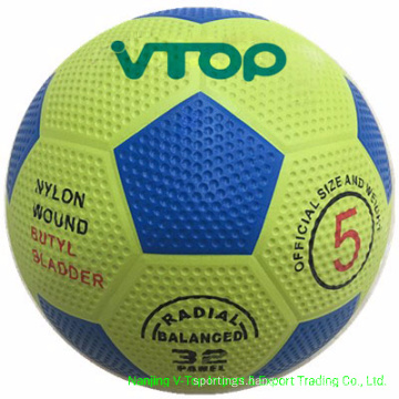 Light Yellow High Quality Rubber Football Export to South America
